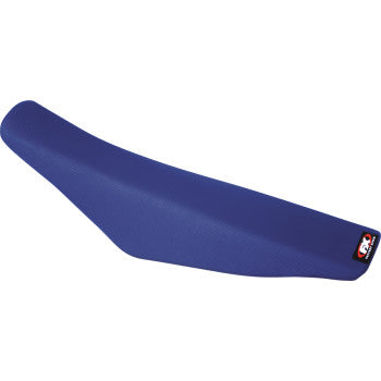 The Universal All Grip Cover Blue by Factory Effex features a slightly textured All-Grip surface and a small logo patch on the back right corner.