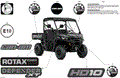 BODY - DECALS - 2024 CAN AM DEFENDER HD10 XT - ASPHALT GREY - 64" WIDTH CALI