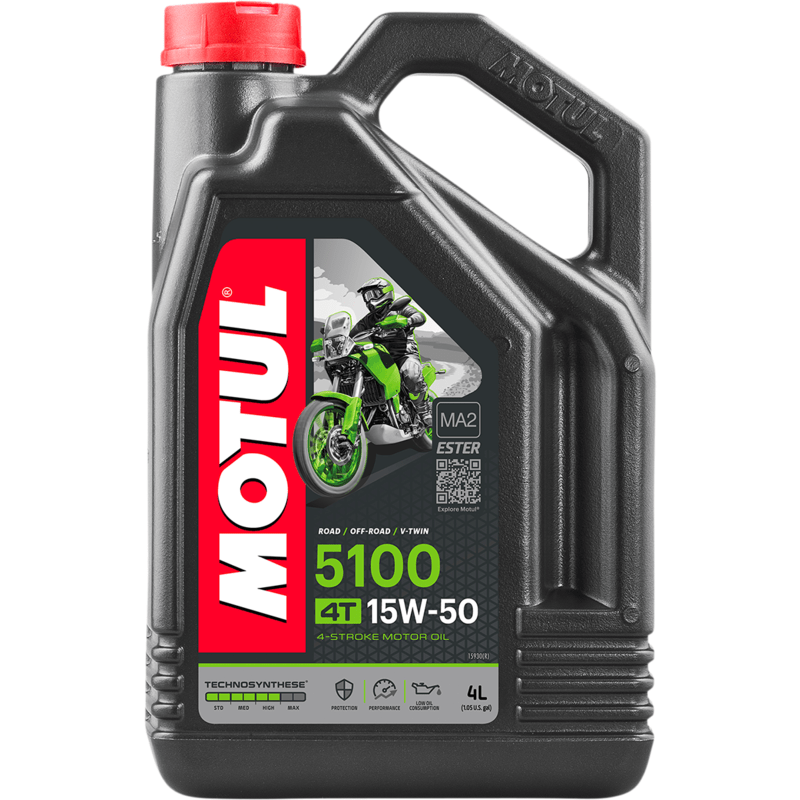 5100 Synthetic Blend 4T Engine Oil By Motul 104083 Engine Oil Semi Synthetic 3601-0063 Parts Unlimited Drop Ship