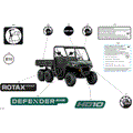 BODY - DECALS - 2025 CAN AM DEFENDER 6X6 HD10 DPS - COMPASS GREEN - 64" WIDTH