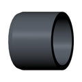 Black cylindrical brake piston with smooth surface and hollow center.