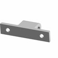 Gray rectangular metal windshield motor mount with two circular holes and a raised central bracket.
