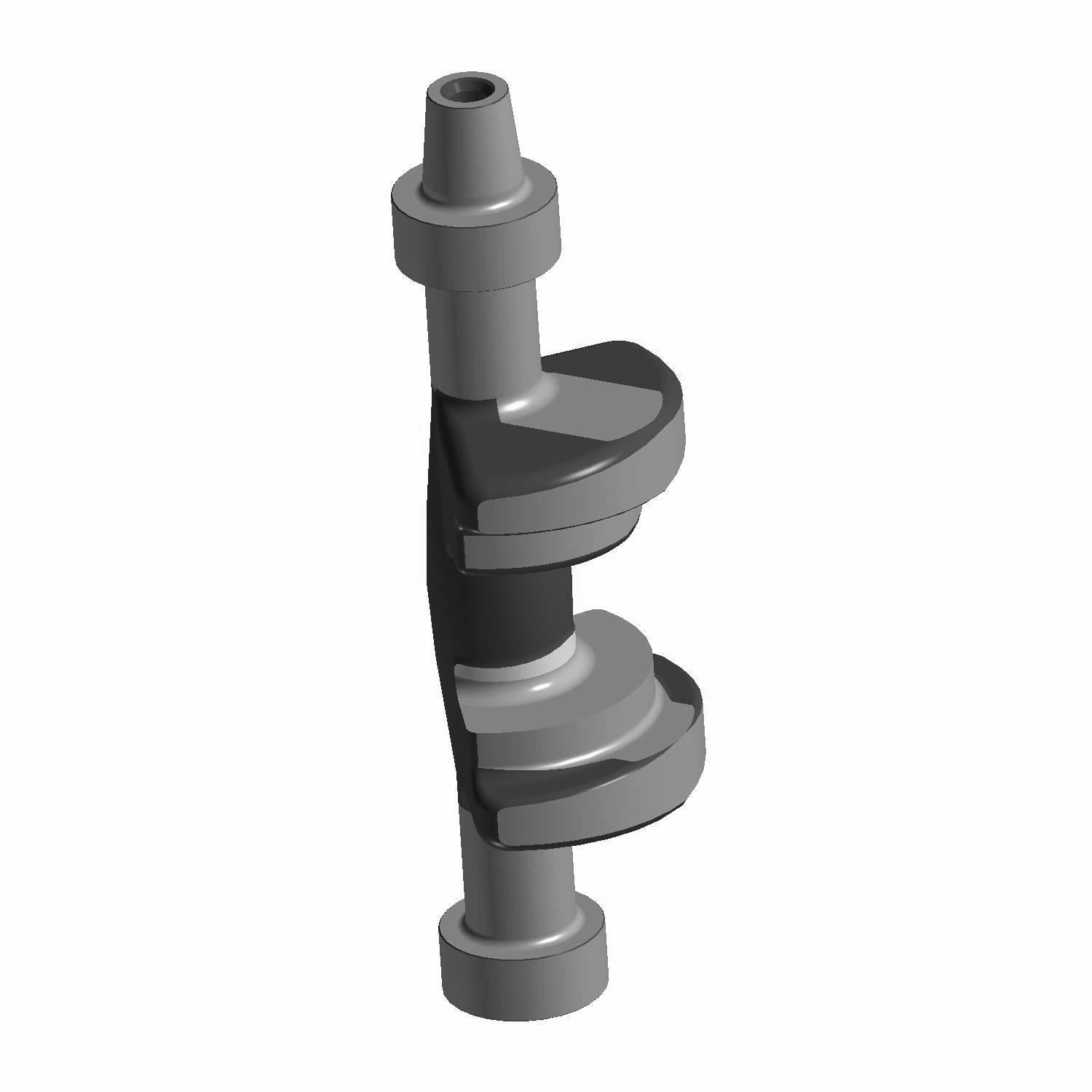 Gray metal balance shaft with cam lobes and cylindrical ends for Polaris engine replacement.