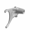 A 3D-rendered metal Shift Fork, 1st/3rd by Polaris, featuring a cylindrical base, two curved prongs, and "00842" engraved on its side. This smooth OEM part is designed for use in Indian motorcycle mechanical assemblies.