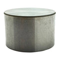 Cylindrical metal valve tappet with flat top and smooth, silver-gray finish.
