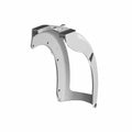 Jet black curved metal rear subframe with mounting points for Indian Scout motorcycles.