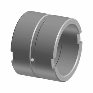 3D rendering of the Polaris Bearing Collar, a cylindrical metal coupling with grooves and a small hole, designed for reliable mechanical power transmission similar to OEM Victory Polaris parts.