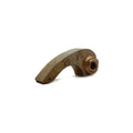 Bronze curved clutch weight with engraved "30-75" and cylindrical attachment end.