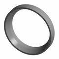 Gray metallic circular intake valve seat with beveled inner edge for motorcycle engine.