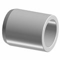 Smooth cylindrical silver brake caliper piston with hollow center and polished finish.