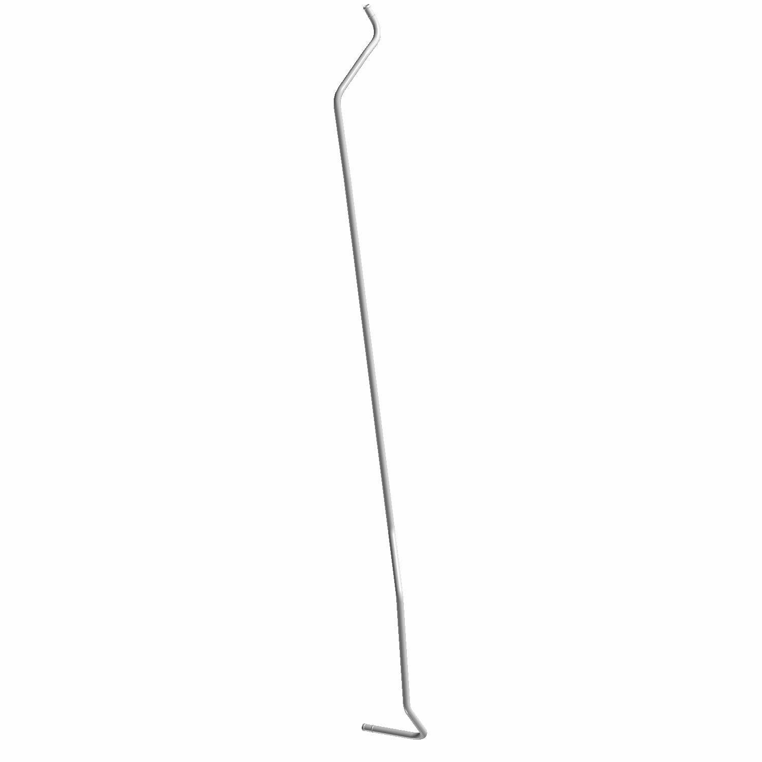Long, slender metal tube with a 3/4 inch diameter, slightly bent at both ends.