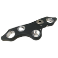 Triple Tree Clamp Upper Flat Black by Indian (TAKEOFF)