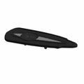 Chrome right side Indian Driver floorboard with black rubber grip inserts and embossed logo.