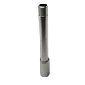 The Axle-Front by Polaris is a metal cylindrical rod with threading on one end and a wider, smooth base, typically used in OEM Indian motorcycle models. Isolated on a white background.