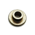 Round metal bushing-rotor semi-float with central hollow cylinder and flat base plate in bronze tone.