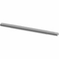 Gray metal windshield pivot rod with cylindrical shape and hollow end fitting.