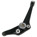 Black metal shift pedal with a sleek angled arm and circular mounting holes.