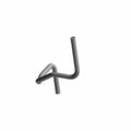 Black molded rubber coolant tube with two bends designed for rear coolant outlet.