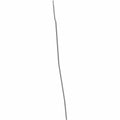 Long, thin, flexible grey coolant tube with slight bends, designed for Polaris vehicle cooling system.