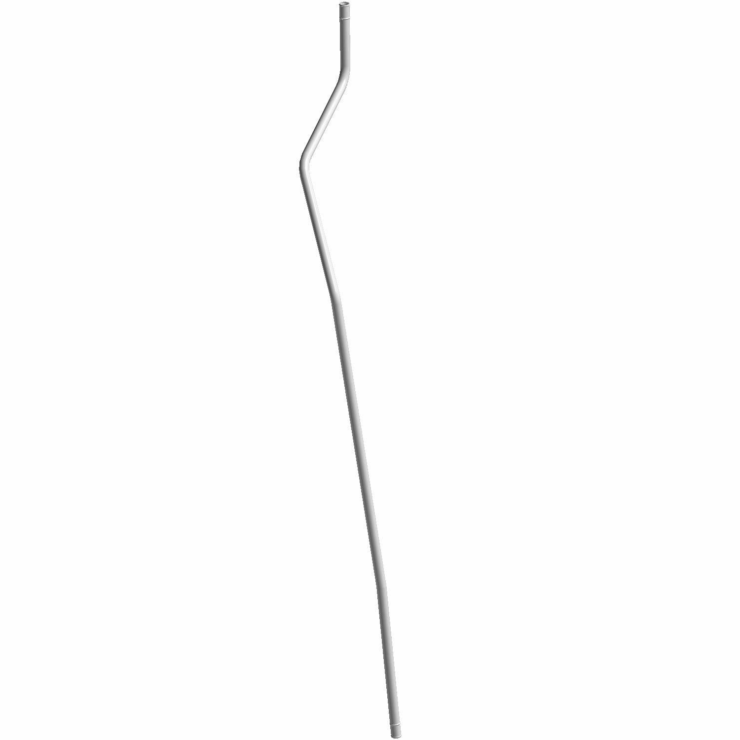 Thin silver metal coolant tube with angled bends, designed for Polaris vehicles.
