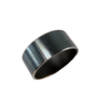 Smooth cylindrical metal fork slide with polished silver finish and slightly rounded edges.