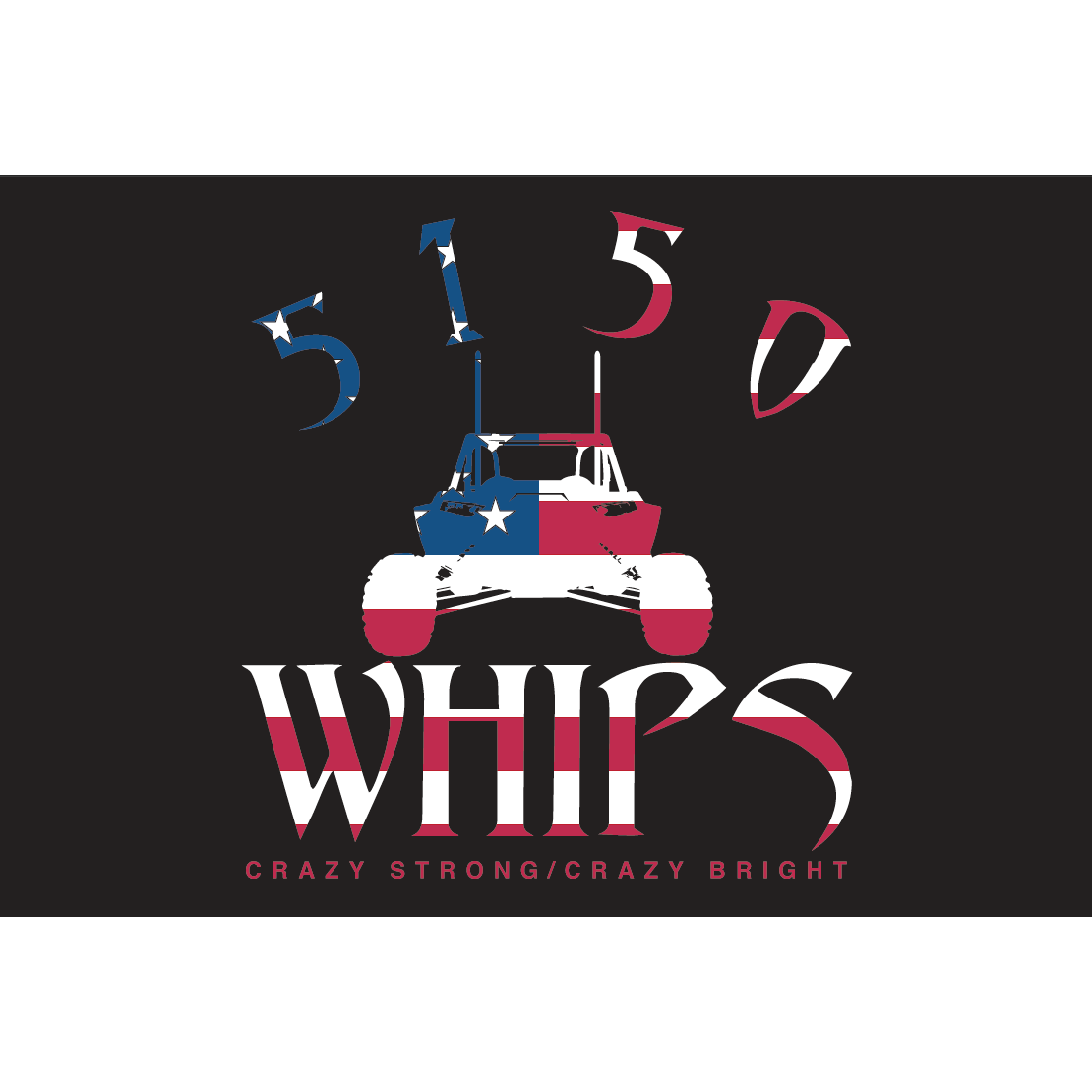 5150 Flag with American Logo by 5150 Whips American Flag Trinity Racing