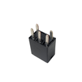 Black rectangular 30 AMP relay with four metal prongs for electrical connection.