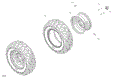DRIVE - FRONT WHEELS - 2024 CAN AM COMMANDER 700 EFI DPS - TUNDRA GREEN - 60" WIDTH