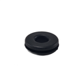 Grommet by Can-Am: a black rubber grommet with a central hole, displayed on a white background. Perfect replacement part for various Can-Am UTV and ATV models.