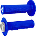 ATV Half Waffle v2.1 Lock On Grips MX Bright Blue Silver by Odi