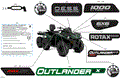 BODY - FEATURE DECALS - 2024 CAN AM OUTLANDER MAX 1000R 6X6 EFI XT - BOREAL GREEN