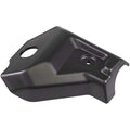 The LH Bumper Skid Cap by Can-Am is a black, angular metal or plastic bracket with two differently-sized holes and a matte finish, designed for mounting or attachment as an OEM part on Can-Am ATVs and UTVs.
