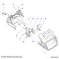 BODY: HEADLIGHT POD - 2022 POLARIS SPORTSMAN 570 6X6