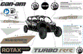 BODY - DECALS - 2024 CAN AM MAVERICK MAX TURBO RR DS 64 INCH - CATALYST GRAY - 64" WIDTH