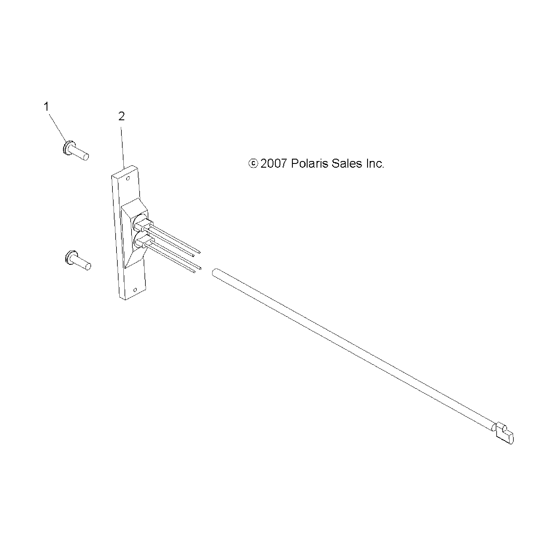 An Image of a Genuine Polaris Parts Schematic Diagram showing the schematic - ELECTRICAL: TAILLIGHTS - 2019 POLARIS SPORTSMAN 570 6X6