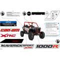 BODY - DECALS - 2024 CAN AM MAVERICK SPORT 1000R X RC - HYBRID WHITE PEARL - 64" WIDTH