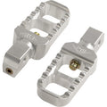 Indian Serrated Stubby Footpegs - Silver by Joker Machine