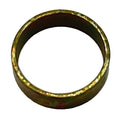 Gold-toned metal steering shaft spacer ring with smooth, cylindrical shape and slightly textured edges.