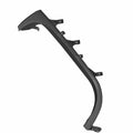 Right front motorcycle grill frame in black plastic with multiple mounting tabs.