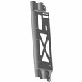 Black metal center fuel tank mount bracket with multiple bolt holes and cutout design.