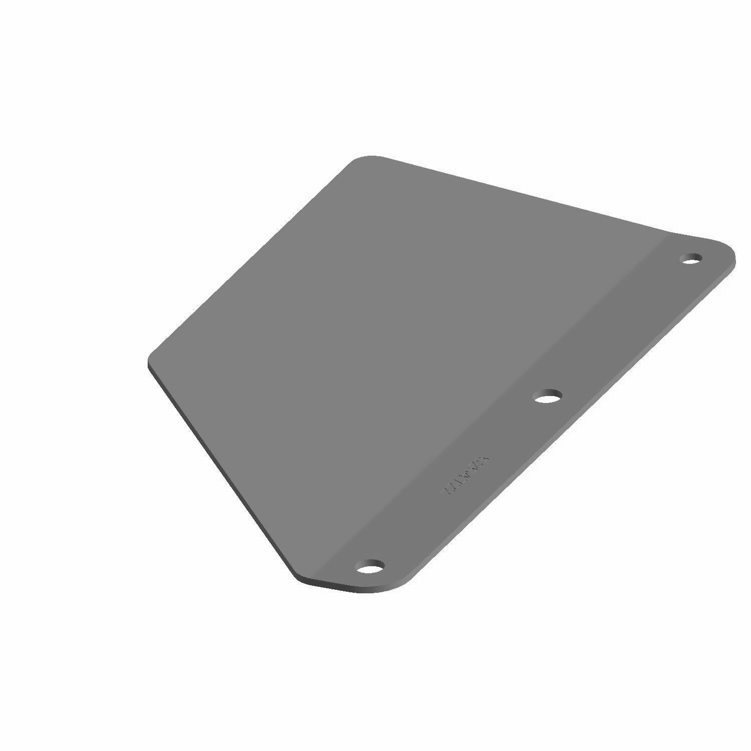 Manufacturer Plate Matte Black by Polaris