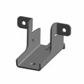 Black metal airbox mount bracket with dual upright tabs and three mounting holes.