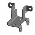 Gray metal Airbox mount bracket with multiple holes and bent flat arms for secure attachment.