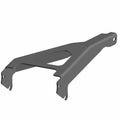 Matte black metal support mount bracket with angled arms and mounting holes.