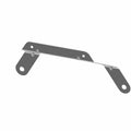 Black metal radiator mount bracket with angled arms and four mounting holes.