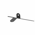 Black metal fuse box mount bracket with two mounting holes, designed for Polaris UTVs.
