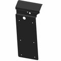 Matte black rectangular metal box shield with multiple mounting holes and a folded top edge.