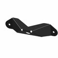 Black metal camera mount bracket with angled design and three mounting holes.