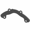 Black curved metal oil transfer plate with four mounting holes designed for Polaris RZR models.