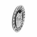 Cam Cover Outer Badge Black/Red by Indian